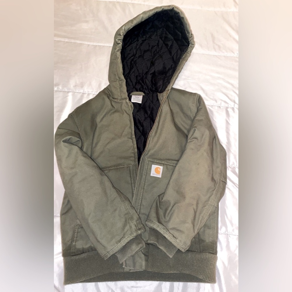 Boys green Carhartt jacket